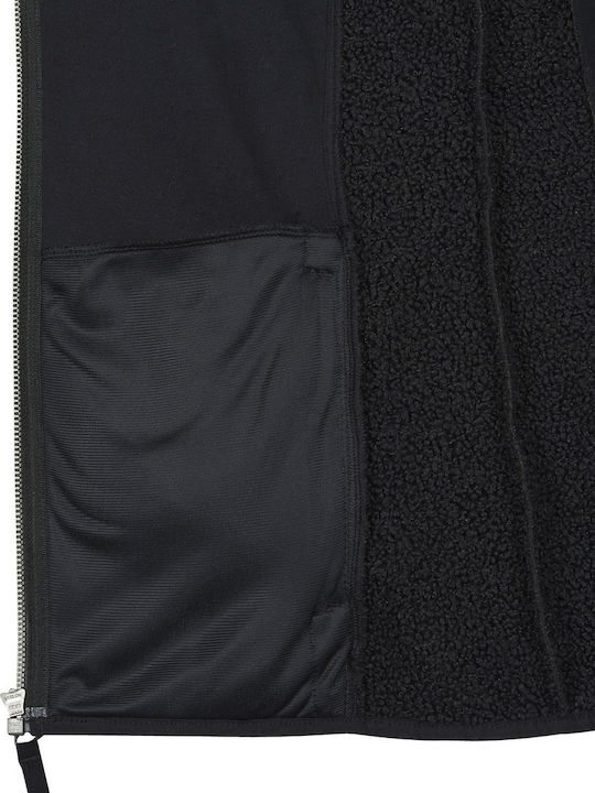 Panorama Fleece Damen Jacke in Schwarz Farbe