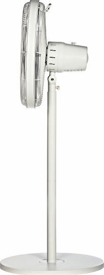 Gruppe FD-40ME3 Ανεμιστήρας Ορθοστάτης 50W Διαμέτρου 40cm Λευκός