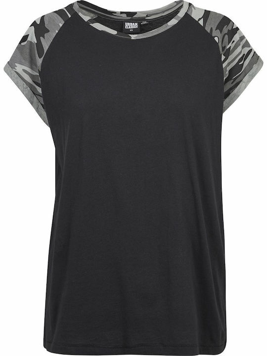 Γυναικείο T-shirt Black/Dark Camo
