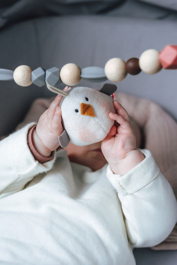 Kikadu Pendant Toy for Car with Teether Little bird