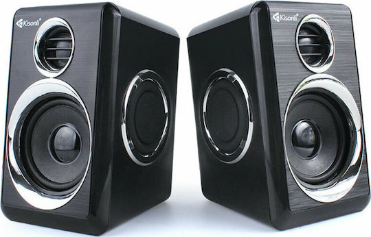 Kisonli T-005 2.0 Speakers 3W Black