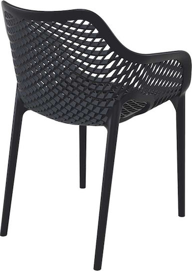 Outdoor Chair Polypropylene Air XL Black 57x60x81cm