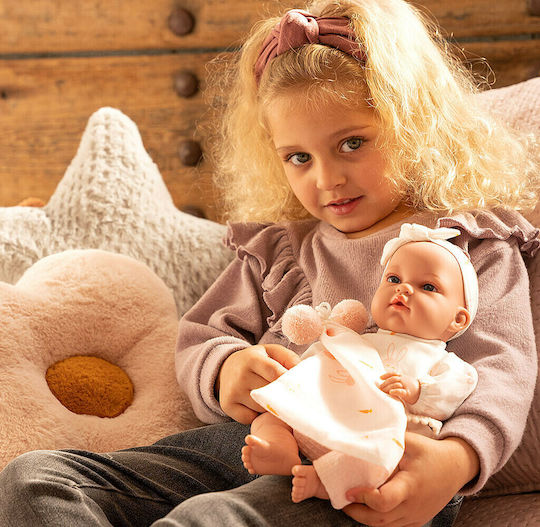 Munecas Arias Baby-Puppe mit Dundu und Kissen 33 cm