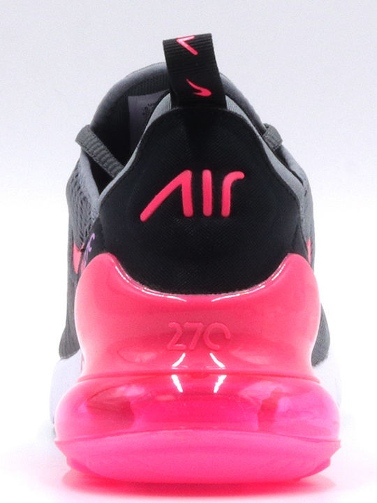 Air Max 270 Παιδικά Sneakers Smoke Grey / Hyper Pink / Black