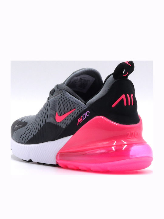 Air Max 270 Παιδικά Sneakers Smoke Grey / Hyper Pink / Black