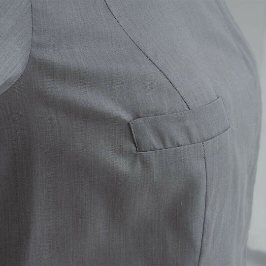 Giblor's Mantel Koch 100% Baumwolle Damen Gray mit Langärmelig Tania