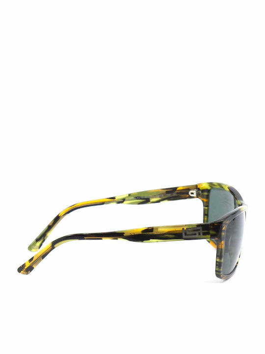 Versace Unisex Γυαλιά Ηλίου με Πολύχρωμο Κοκκάλινο Σκελετό και Πράσινο Ντεγκραντέ Φακό VE4216 811/71