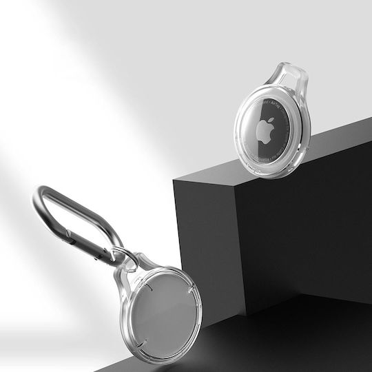Ringke Slim Keychain Калъф за ключодържател Силикон за AirTag Smoke Black