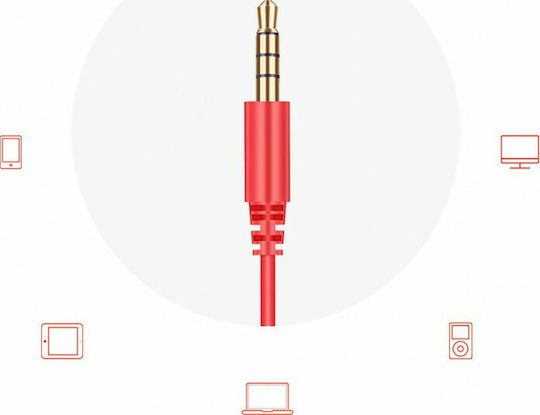 Joyroom EL112 In-ear Handsfree με Βύσμα 3.5mm Κόκκινο