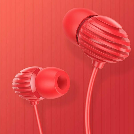 Joyroom EL112 In-ear Handsfree με Βύσμα 3.5mm Κόκκινο