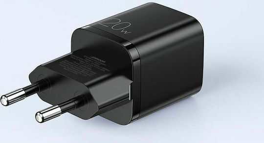 Joyroom Φορτιστής Χωρίς Καλώδιο με Θύρα USB-C Power Delivery Μαύρος (L-P202)