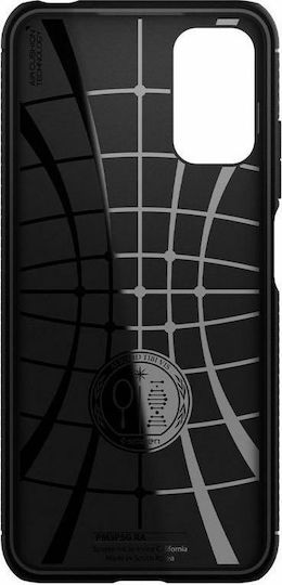 Spigen Rugged Armor Back Cover Πλαστικό 2mm Μαύρο (Redmi Note 10 5G / Poco M3 Pro)