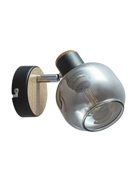 Rabalux Salazar Single Spot with Socket E14 in Black Color