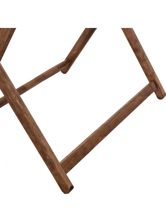 Lemnos Outdoor Dinner Foldable Wood Table Walnut 101.5x63x75cm