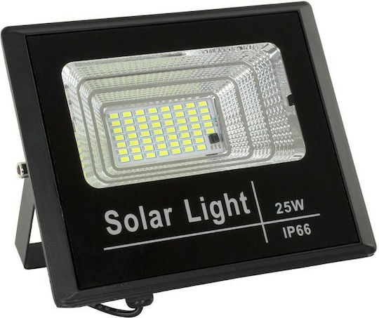 GloboStar Rezistent la apă Solar Proiector LED 25W Alb Rece 6000K IP66