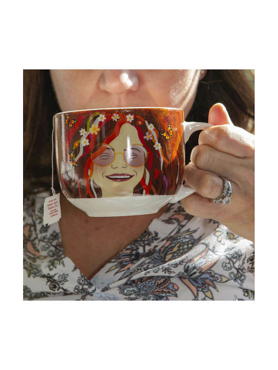 Kikkerland Janis Joplin Porcelain Multicolour Mug