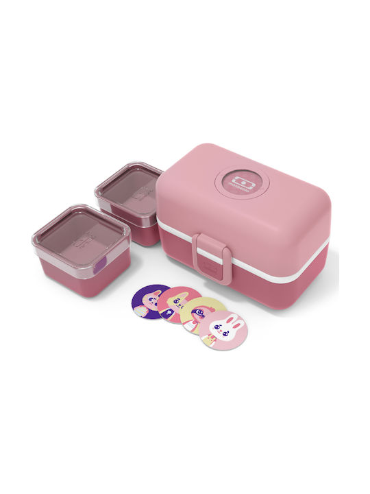 Monbento Microwave Plastic Lunch Box Bento Pink Blush 800ml