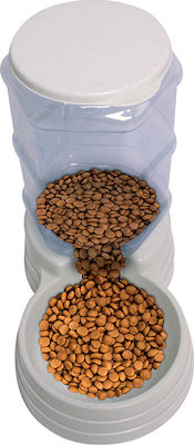 M-Pets Saone Plastiknapf für Katzen mit Behälter Futter Weiß 3.5lt 99471