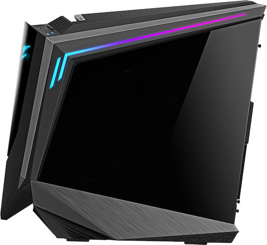Gigabyte AORUS C700 Glass Gaming Full Tower Κουτί Υπολογιστή με Πλαϊνό Παράθυρο και RGB Φωτισμό Μαύρο