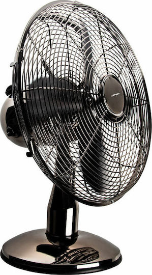 Gruppe FT-30MC Επιτραπέζιος Ανεμιστήρας 35W Διαμέτρου 30cm Μαύρος