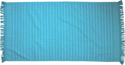 Anna Riska Serifos 3 Beach Towel Cotton Blue 160x80cm.