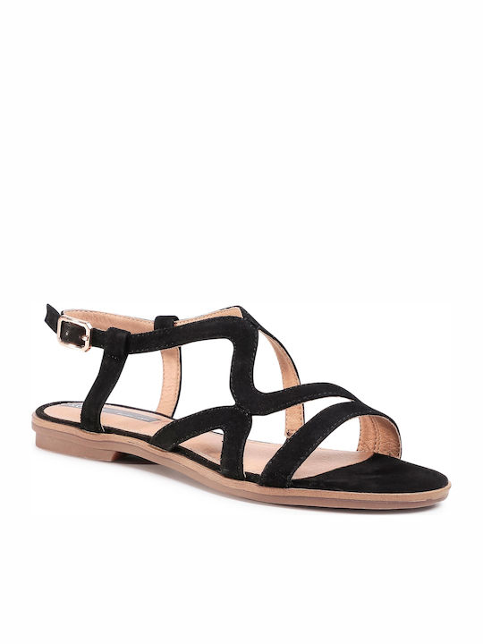 S.Oliver Damen Flache Sandalen in Schwarz Farbe 5-28108-24-001