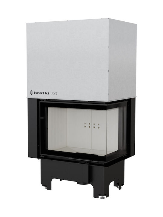 Kratki VNP 700 480 Енергийна вмъкната касета Дърво 12кВт Десен ъгъл с плъзгаща се врата Black