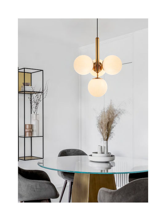 Viokef Jolin Pendant Light Gold Ball with Socket G9 41.5x415cm