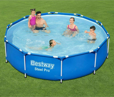 Bestway Steel Pro Pool PVC with Metallic Frame & Filter Pump 305x305x76cm
