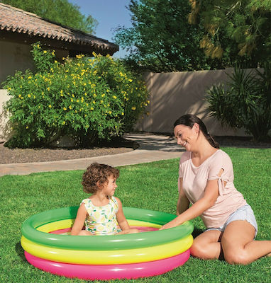 Bestway Kinder Pool PVC Aufblasbar 102x102x25cm