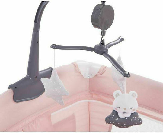 Kikka Boo Dessine Moi Кошара за игра 2 Нива с Променяща се Повърхност & Матрак Розов 120x60см