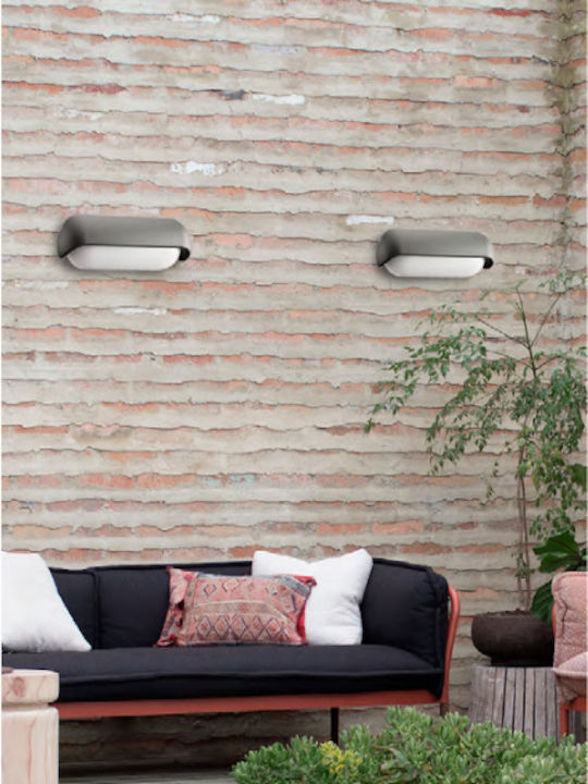 Viokef Titus Waterproof Wall-Mounted Outdoor Ceiling Light IP65 with Integrated LED Gray