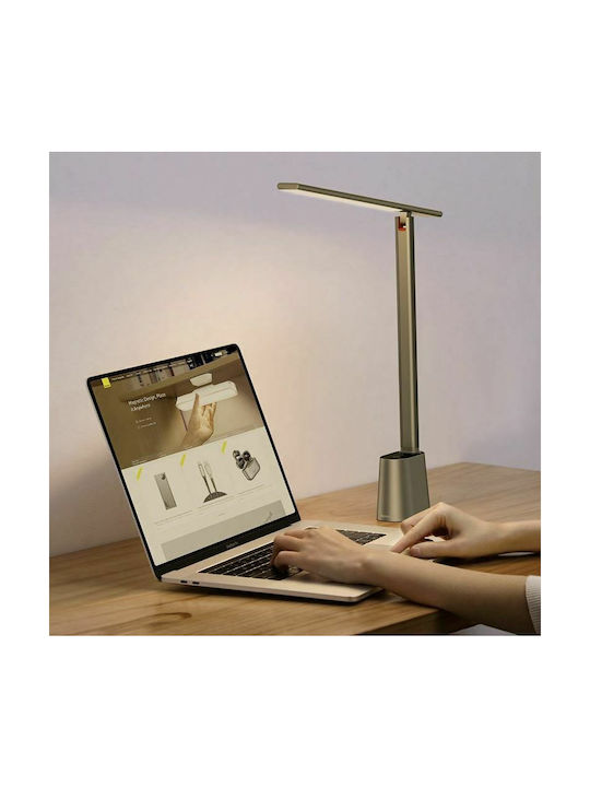 Baseus Smart Eye Series Rechargeable LED Office Lamp Foldable in Gray Color