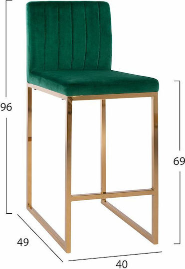 Σκαμπό Μπαρ Piper Κυπαρισσί / Χρυσό 2τμχ 40x49x96εκ. Σκαμπό Μπαρ Piper Κυπαρισσί / Χρυσό 2τμχ 40x49x96εκ.