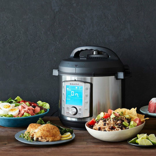 Instant Pot Duo Evo Plus 10-in-1 Πολυμάγειρας 1200W με Χωρητικότητα 5.7lt Ασημί