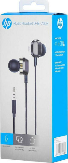 HP DHE-7003 In-Ear Freihändig Kopfhörer mit Stecker 3.5mm Schwarz