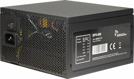 Inter-Tech ArgusNT BPS 600W Μαύρο Τροφοδοτικό Υπολογιστή Full Wired 80 Plus Bronze