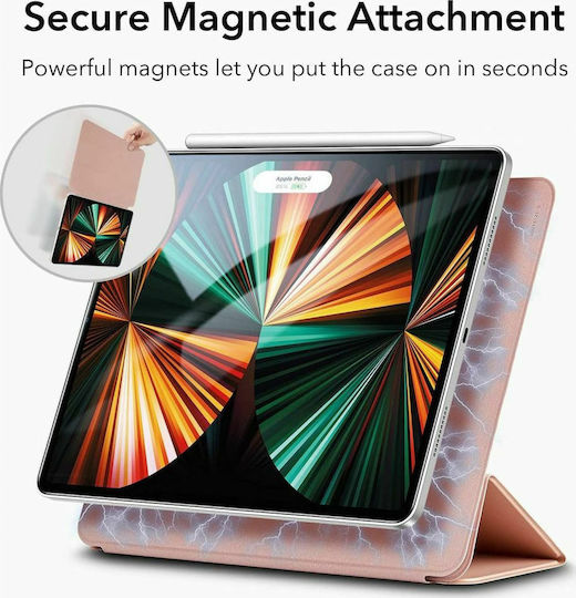ESR Rebound Flip Cover Magnetic Rose Gold Pentru iPad Pro 2021 12.9" / iPad Pro 2020 12.9"