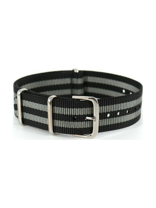 Rochet Fabric Strap Nato Black 18mm