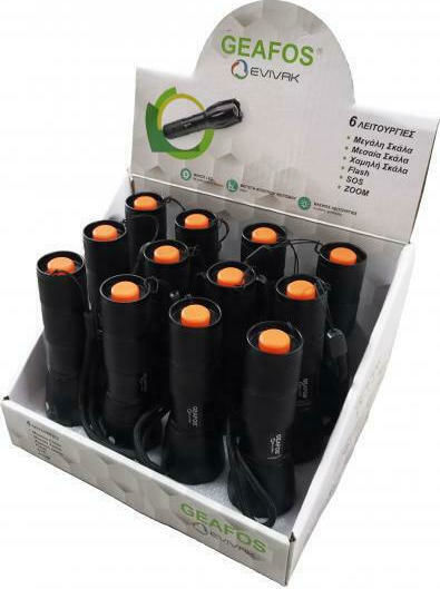 Evivak Taschenlampe LED mit maximaler Helligkeit 200lm 12Stück