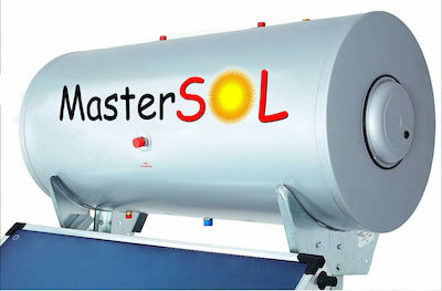 MasterSOL Eco Ηλιακός Θερμοσίφωνας 160 λίτρων Glass Διπλής Ενέργειας με 2τ.μ. Οριζόντιο Συλλέκτη