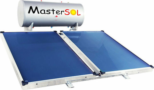 MasterSOL LP Ηλιακός Θερμοσίφωνας 160 λίτρων Glass Διπλής Ενέργειας με 3τ.μ. Συλλέκτη Χαμηλού Ύψους