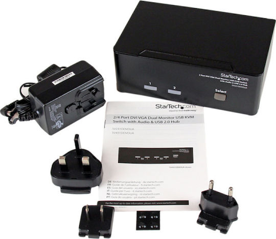 StarTech 4 Port USB DisplayPort KVM Switch with Audio