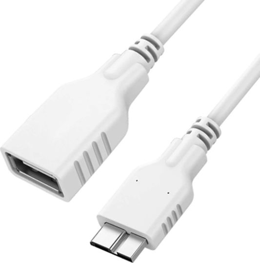 Unitek Converter micro USB male to USB-A male White 1pcs Y-C453