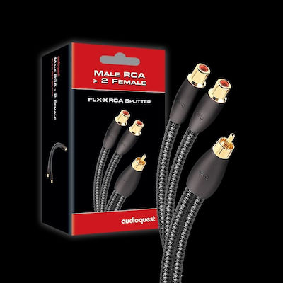 Audioquest Cable 2x RCA male - RCA female 0.15m (FLX-X)