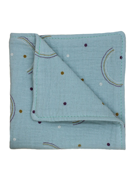 Muslin Swaddle Blanket Rainbows Dusty 67x67cm