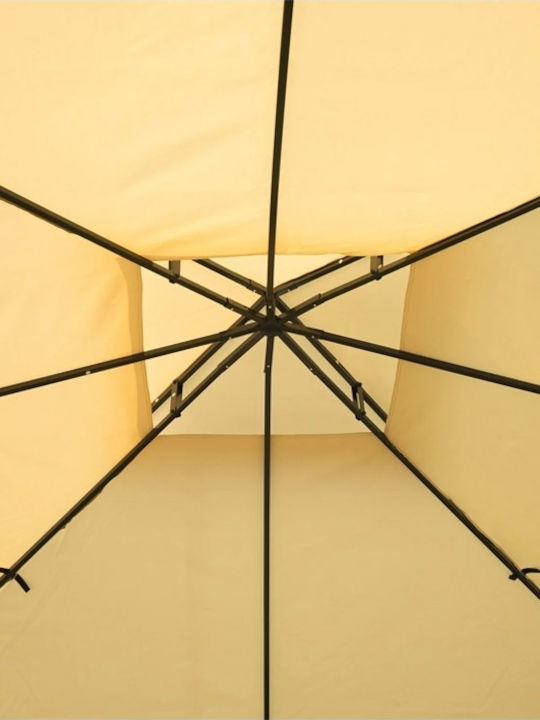 Outsunny Πτυσσόμενο Κιόσκι Κήπου Μπεζ 3x3m