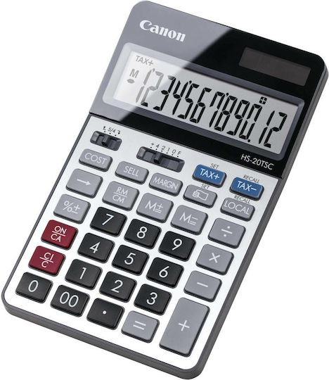 Canon HS-20TSC Calculator Accounting 12 Digits in Black Color 1pcs
