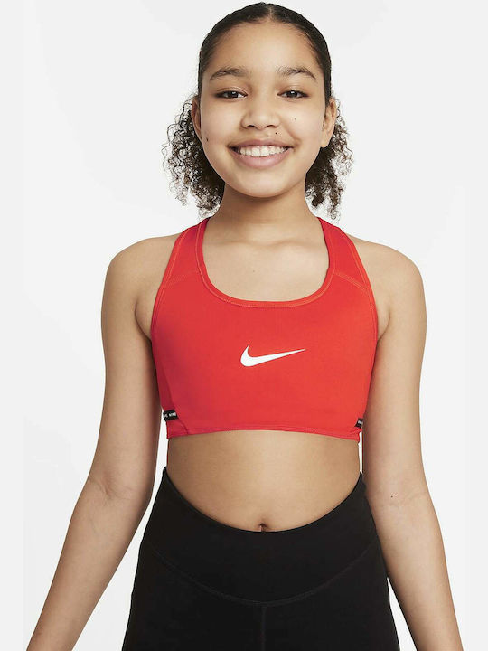Nike Παιδικό Μπουστάκι Κόκκινο Dri-Fit Swoosh