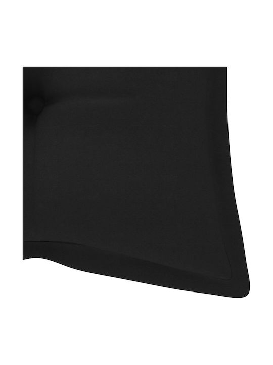 vidaXL Garden Swing Cushion with Backrest Black 120x100cm